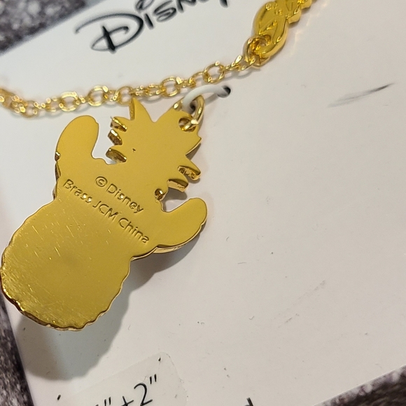 DISNEY LILO & STITCH GOLD FLASH PLATED PINEAPPLE PENDANT & NECKLACE MEASURES 16" - Picture 14 of 15